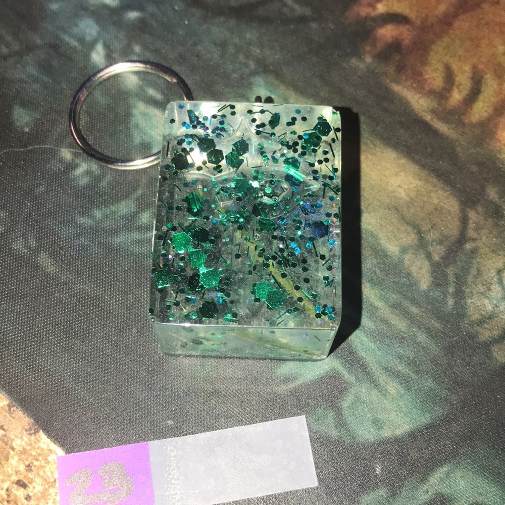 Red Sword Mahjong 🀄️ Tile Keychain